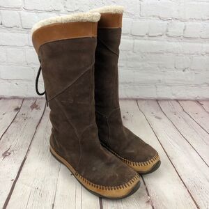 The North Face Janey Brown Suede Calf Boots Women's US 6
